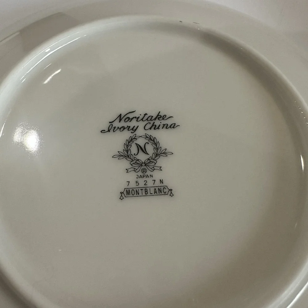 Set of 6 Noritake MONTBLANC Ivory China 6 1/4